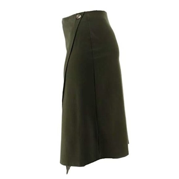 Slinky Brand Faux-Wrap Ponte Midi Skirt 689-919 - Picture 2 of 6